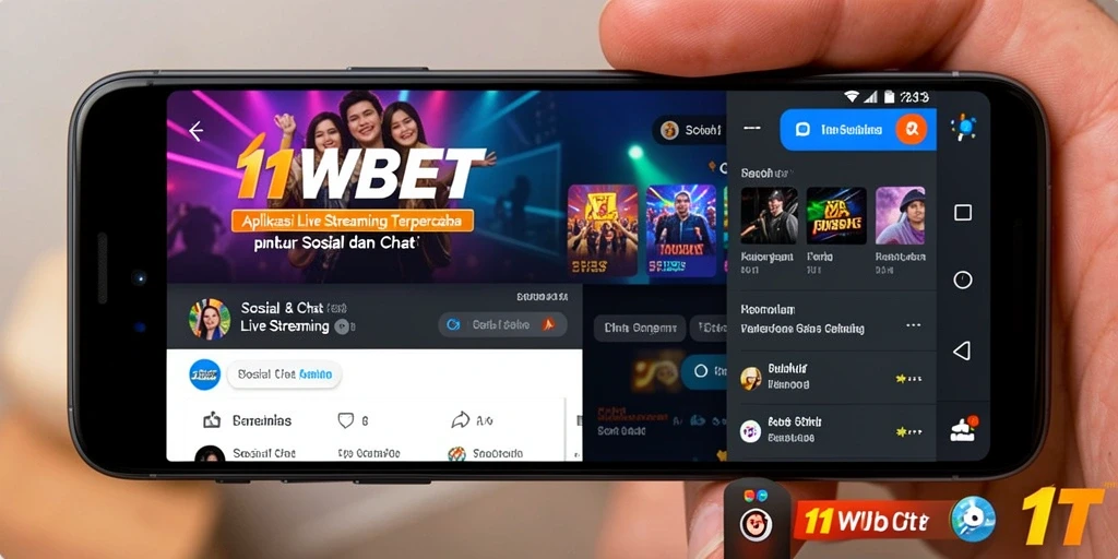 Antarmuka aplikasi 11WBET dengan fitur Live Streaming yang menarik.