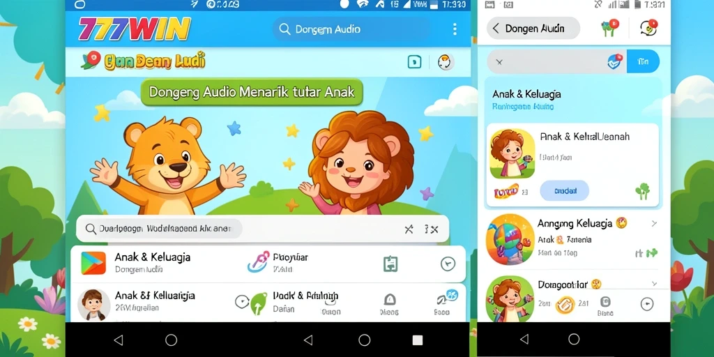 Antarmuka <strong>777WIN</strong> yang ramah anak dan menarik.