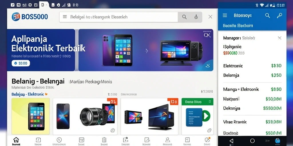 Tampilan antarmuka BOS5000 yang modern dan fungsional.
