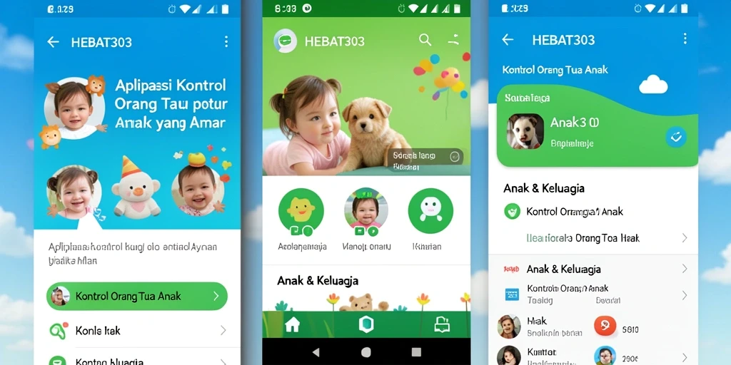 Tampilan antarmuka HEBAT303 yang memudahkan kontrol orang tua.