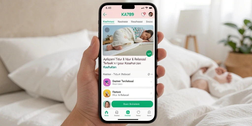 Tampilan antarmuka KA789 yang menenangkan untuk tidur dan relaksasi.