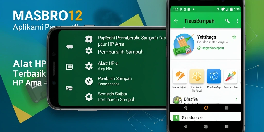 Antarmuka pembersih sampah MASBRO12 yang user-friendly dan efisien.