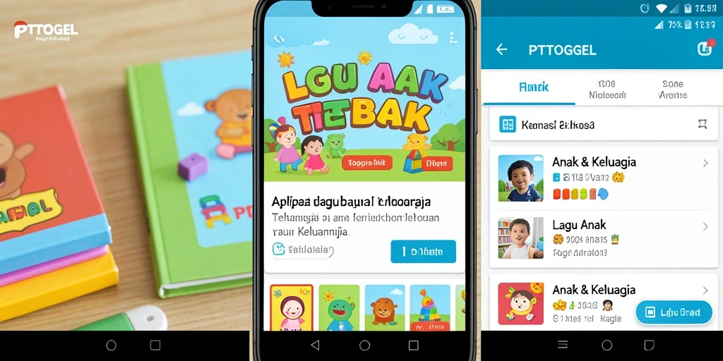 Tampilan antarmuka PTTOGEL yang ceria dan ramah anak.