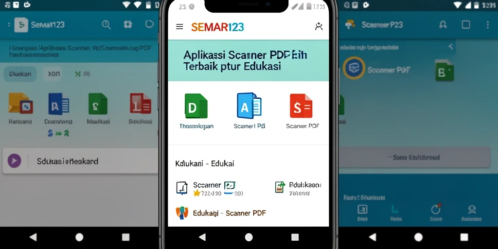 Antarmuka aplikasi SEMAR123 untuk Scanner PDF yang user-friendly dan efisien.