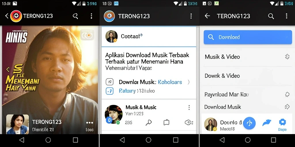 Antarmuka aplikasi TERONG123 yang intuitif dan mudah digunakan.