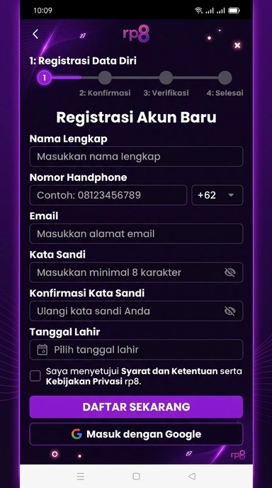 Cara Buat Akun Baru rp8 untuk Pengguna Android